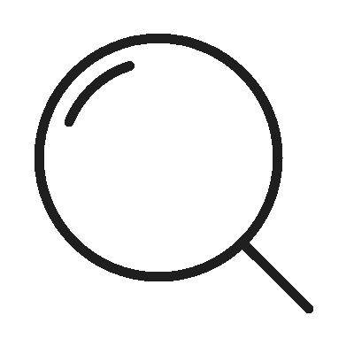 wired outline 19 magnifier zoom search hover spin